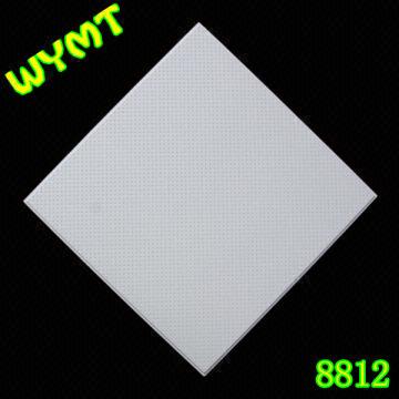 White Colour Fire Resistant Gypsum Tiles 600x600mm For