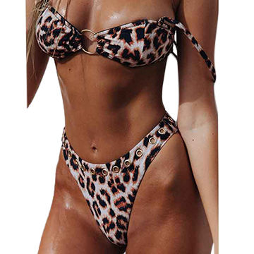 african print bikini