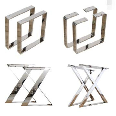 China Factory Price Customize Shiny Square Iron Stainless Steel Table Legs Chrome Dining Table Base On Global Sources Table Legs Table Bases Furniture Parts Components