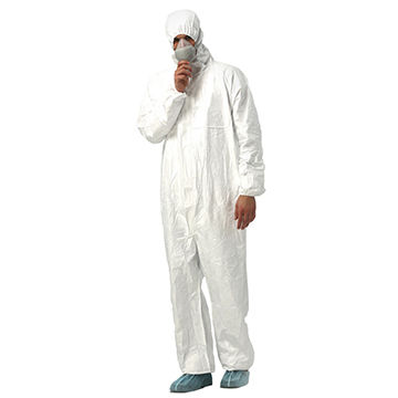 white disposable overalls