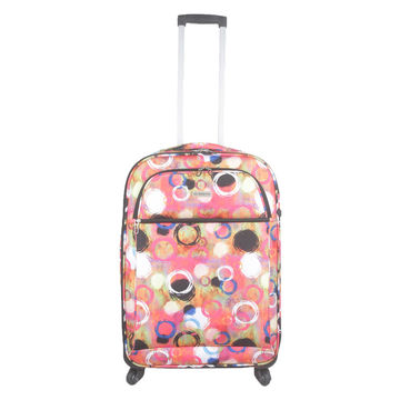 patterned suitcase