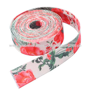 China Polyester webbing with sublimation , customer design is welcome ...