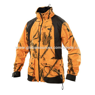 orange camo hunting coat