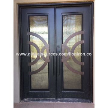 Swing Opening Wrought Iron Double Entry Anti Storm Doors Global Swing Opening Wrought Iron Double Entry Anti Storm Doors Global