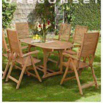 Outdoor Wood Furniture Garden Set Table 1 2 8m 5 Position Chair Outdoor Wood Furniture Garden Set Table 1 2 8m 5 Position Chair Balau Only 298usd
