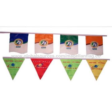 Custom Flag Bunting Banners Digital Print For Holiday Brand