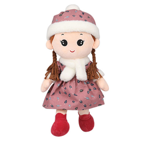 stuffed girl doll