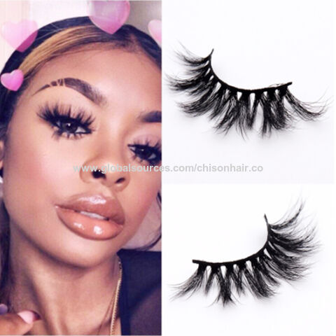 China 25mm Long 3d Mink Lashes Long Lasting Mink Eyelashes Big Dramatic Volume Eyelashes Strip Individual On Global Sources False Eyelashes Eyelash Packaging Mink Eyelash