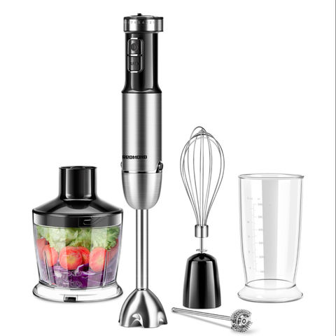 800W 5 in 1 Immersion Hand Blender Handheld 12 Speed Control Multifunctional