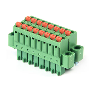 China Spring pluggable system terminal block with 300 V voltage rating ...