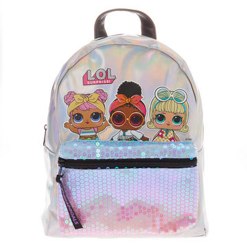 mini backpack holographic