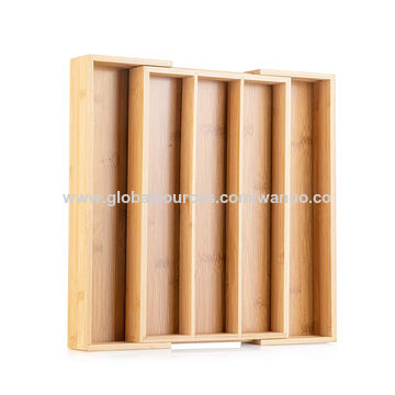 China Bamboo Expandable Drawer Organizer From Shanghai Exporter
