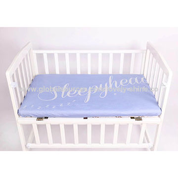 China New Born Baby Crib Sheet Bed Fitted Sheet Plain 100 Cotton