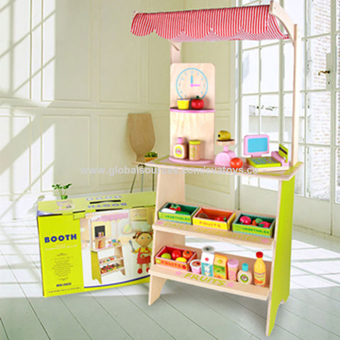 kids wooden supermarket
