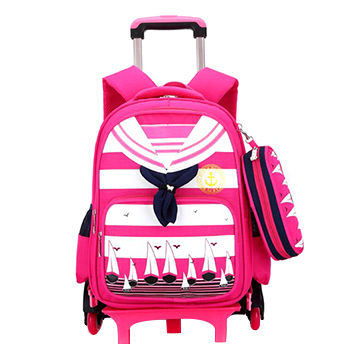 6 wheel trolley school bag