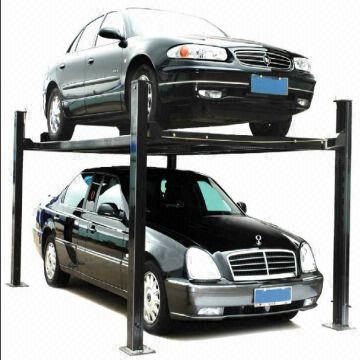 Hydraulic 4 Post Double Deck Car Parking Stereo Garage Lifting