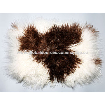 Most Popular Hot Selling Mongolian Lamb Sheepskin Fur Pillow Cover
