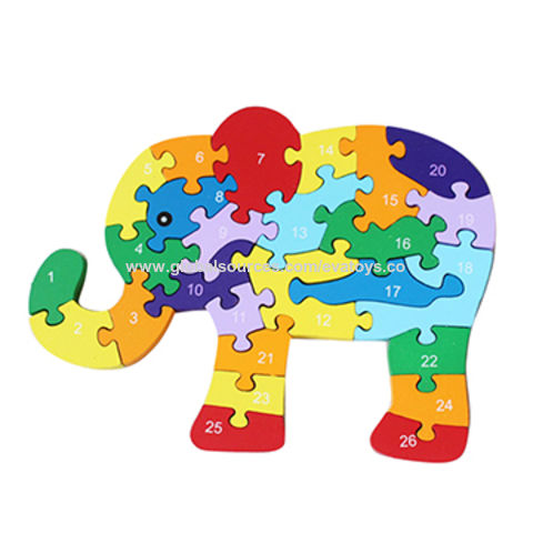 elephant alphabet puzzle