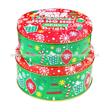 christmas tin containers