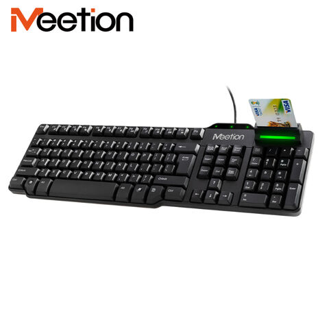 keyboard with smart card reader