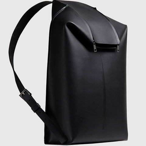 vegan leather backpack laptop