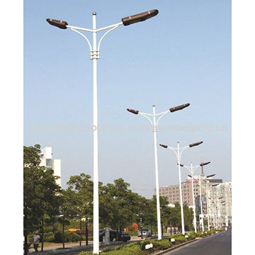 15m Powder Coated Street Lighting Poles Q235 For Outdoor Lighting Global Sources