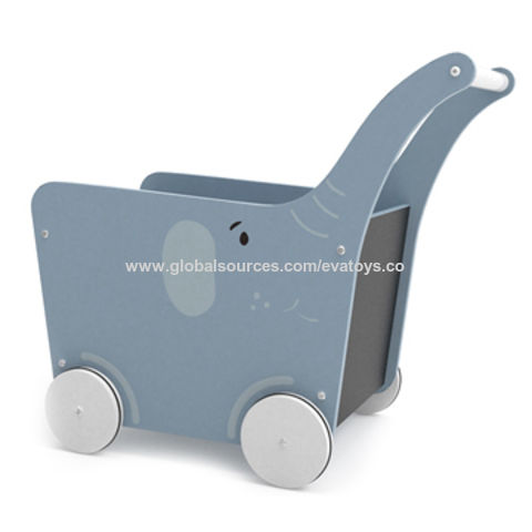 wooden baby trolley