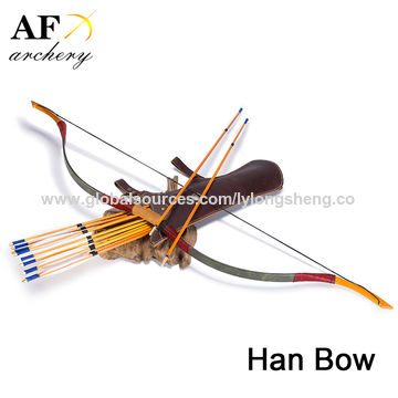 AF New Han Bow Chinese Traditional Handmade Fiberglass Bow 20-50lbs Recurve bow 