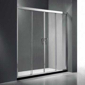 Glass Over Bath Pivot Sliding Shower Screen Straight Framed Door