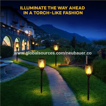 China Solar Garden Lights From Shenzhen Wholer China Solar Garden Lights Powered Torch Light Outdoor Path Lighting Auto On Off With
