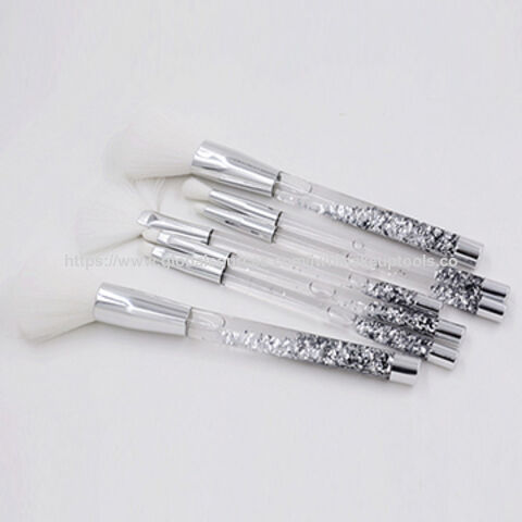 liquid glitter makeup brushes