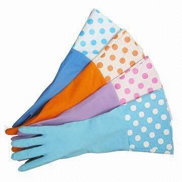 latex gloves with designs
