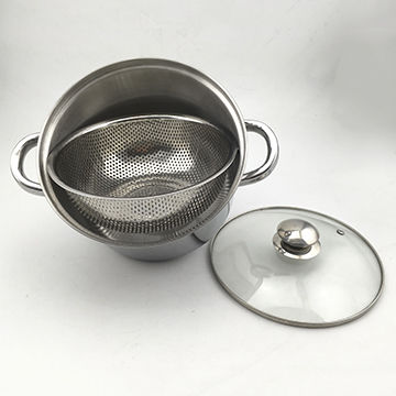 in pot colander