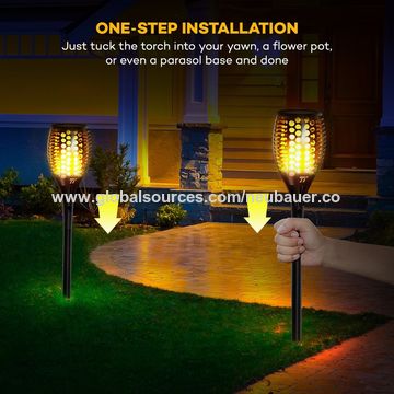 China Solar Garden Lights From Shenzhen Wholer China Solar Garden Lights Ed Torch Light Outdoor Path Lighting Auto On Off With