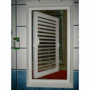 fixed aluminum louver blades, ventilation window and gable
