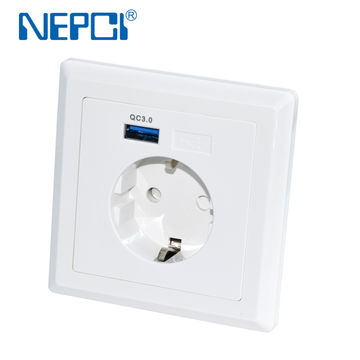 USB Output Professional Wall Socket Power Supply Electrical Outlet EU Standard