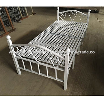 China Iron Foldable Bed Heavy Duty, How Heavy Is A Bed Frame