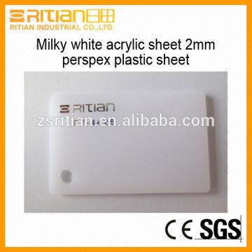 Milky White Acrylic Sheet 2mm Perspex Plastic Sheet Global Sources