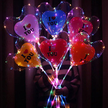 China Colorful Light Party Decorations Led String Heart Shaped