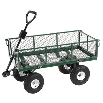 Garden Trolley Wagon, Heavy Duty Garden Wagon
