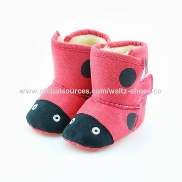China Botines del bebé del invierno, bota caliente del bebé del ante,  diseño animal lindo encendido Global Sources,zapato de bebé del invierno, bota animal del diseño,zapato de bebé modificado para requisitos  particulares