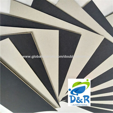 China Hard one side black with grey back board quality black color ...