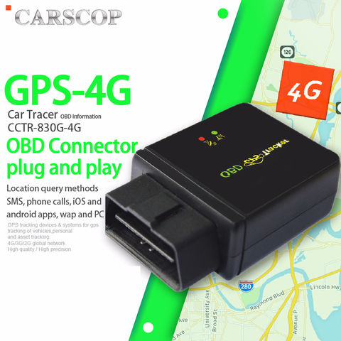 China 4G Car GPS Tracker OBD DIY Free platform APP SMS Diagnostic car ...
