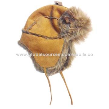 mens leather and fur hats