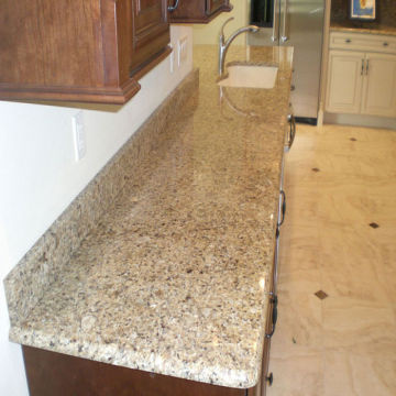 New Venetian Gold Granite Stone Kitchen Countertop With Ceramic