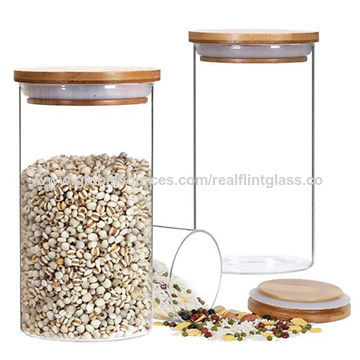 China Gl Canister Storage Jar Air Container From Xuzhou China Gl Canister Storage Jar Air Container With Bamboo Lid And Silicone Sealing Ring Kitchen