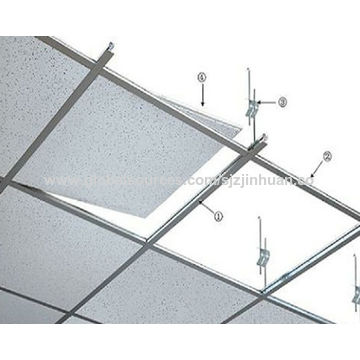 600x600mm Acoustic Suspended Mineral Fiber Ceiling Board Global