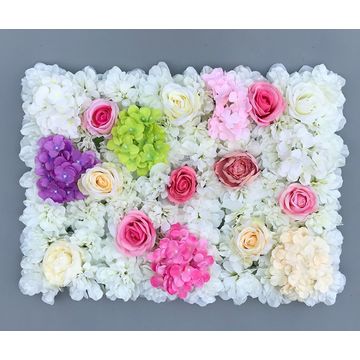 Oem Artificial Silk Flowers Wedding Party Stage Decoration Wall