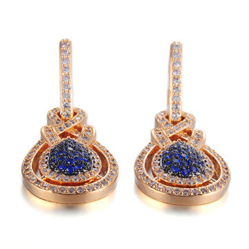 China Custom Factory Price Fashion Cubic Zirconia Gold Drop Earrings Suppliers On Global Sources Heye Fashion Accessories Footwear Jewelry Watches Earrings Cubic Zirconia Drop Co