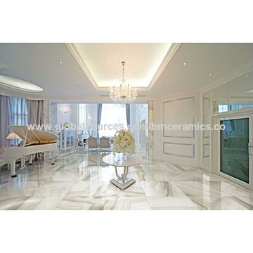 China Foshan China Agate Beige Grey Marble Tile 600x600 Mm